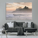 Sunset Surfing Wall Art Canvas Print – Framed Misty by MyGreatCanvas | Canvas Wall Art Prints | Photo Prints & Wall Decor