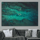 Ocean Surf Wall Art Canvas Print – Framed Vibrant Blue by MyGreatCanvas | Canvas Wall Art Prints | Photo Prints & Wall Decor