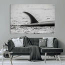 Black White Surfboard Wall Art Canvas Print – Framed by MyGreatCanvas | Canvas Wall Art Prints | Photo Prints & Wall Decor
