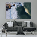 Nazare Coast Wall Art Canvas Print – Framed Aerial Ocean Art by MyGreatCanvas | Canvas Wall Art Prints | Photo Prints & Wall Decor
