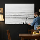 Surfer Silhouette Wall Art Canvas Print – Framed Calm Ocean by MyGreatCanvas | Canvas Wall Art Prints | Photo Prints & Wall Decor