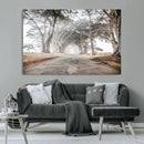 Cypress Tunnel Wall Art – Framed Misty Road Canvas Artwork, by MyGreatCanvas | Canvas Wall Art Prints | Photo Prints & Wall Decor