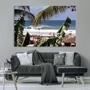Tropical Shoreline Wall Art Canvas Print – Framed Surfer by MyGreatCanvas | Canvas Wall Art Prints | Photo Prints & Wall Decor