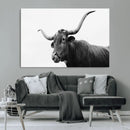 Texas Longhorn Wall Art Canvas Print – Framed Western Cow by MyGreatCanvas | Canvas Wall Art Prints | Photo Prints & Wall Decor