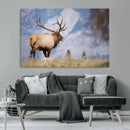 Mountain Elk Wall Art Canvas Print – Framed Rustic Wildlife by MyGreatCanvas | Canvas Wall Art Prints | Photo Prints & Wall Decor