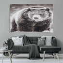 Grizzly Bear Wall Art Canvas Print – Framed Rustic Lodge Art by MyGreatCanvas | Canvas Wall Art Prints | Photo Prints & Wall Decor