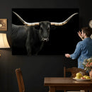 Longhorn Cattle Wall Art Canvas Print – Framed Texas Ranch by MyGreatCanvas | Canvas Wall Art Prints | Photo Prints & Wall Decor