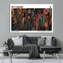 Modern Japanese Wall Art Canvas Print – Framed Abstract
