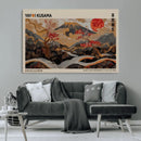Modern Japanese Wall Art Canvas Print – Framed Abstract