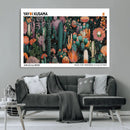 Modern Japanese Wall Art Canvas Print – Framed Abstract