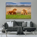Longhorn Wall Art Canvas Print – Framed Cozy Ranch Vibes by MyGreatCanvas | Canvas Wall Art Prints | Photo Prints & Wall Decor