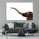 Longhorn Wall Art Canvas Print – Framed Western Cow Texas by MyGreatCanvas | Canvas Wall Art Prints | Photo Prints & Wall Decor