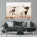 Rustic Cow Scene Wall Art Canvas Print – Framed Farmhouse by MyGreatCanvas | Canvas Wall Art Prints | Photo Prints & Wall Decor