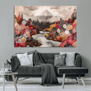 Mountain Wall Art Canvas Print – Framed Autumn Forest Art by MyGreatCanvas | Canvas Wall Art Prints | Photo Prints & Wall Decor