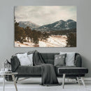 Mountain Landscape Wall Art Canvas Print – Framed Snowy by MyGreatCanvas | Canvas Wall Art Prints | Photo Prints & Wall Decor