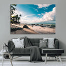 Tropical Beach Wall Art Canvas Print – Framed Ocean Waves by MyGreatCanvas | Canvas Wall Art Prints | Photo Prints & Wall Decor