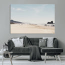 Minimalist Beach Wall Art Canvas Print – Framed Coastal