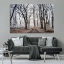 Winter Forest Wall Art Canvas Print – Framed Frosty Woodland by MyGreatCanvas | Canvas Wall Art Prints | Photo Prints & Wall Decor