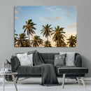 Palms Wall Art Canvas Print – Framed Tropical Coastal Nature