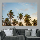 Palm Trees Wall Art Canvas Print – Framed Tropical Vibes