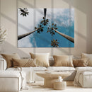 Tropical Palm Trees Wall Art Canvas Print – Framed