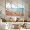 Coastal Grass Landscape Wall Art Canvas Print – Golden