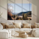Rustic Landscape Wall Art Canvas Print – Serene Valley Scene