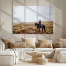 Cowboy Wall Art Canvas Print – Framed Western Rustic Ranch