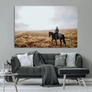 Cowboy Wall Art Canvas Print – Framed Western Ranch Scene by MyGreatCanvas | Canvas Wall Art Prints | Photo Prints & Wall Decor