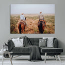 Cowboy Wall Art Canvas Print – Framed Western Ranch Scene by MyGreatCanvas | Canvas Wall Art Prints | Photo Prints & Wall Decor