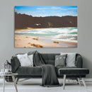 Tranquil Beach Wall Art Canvas Print – Framed Blue Ocean by MyGreatCanvas | Canvas Wall Art Prints | Photo Prints & Wall Decor