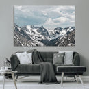 Snowy Peaks Wall Art Canvas Print – Alpine Wilderness