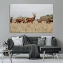 Rustic Deer Wall Art Canvas Print – Autumn Forest Woodland