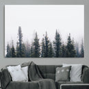 Foggy Forest Wall Art Canvas Print – Framed Misty Pines