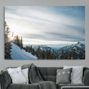 Snowy Mountains Wall Art Canvas Print – Framed Alpine by MyGreatCanvas | Canvas Wall Art Prints | Photo Prints & Wall Decor