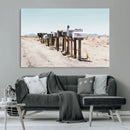 Desert Mailboxes Canvas Print – Framed Minimal Western by MyGreatCanvas | Canvas Wall Art Prints | Photo Prints & Wall Decor