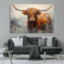 Scottish Highland Wall Art Canvas Print, Framed Longhorn Art by MyGreatCanvas | Canvas Wall Art Prints | Photo Prints & Wall Decor