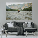 Wild Bison Wall Art Canvas Print, Majestic Mountain Pines by MyGreatCanvas | Canvas Wall Art Prints | Photo Prints & Wall Decor