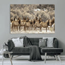 Majestic Elk Herd Winter Canvas, Elk Herd Winter Landscape by MyGreatCanvas | Canvas Wall Art Prints | Photo Prints & Wall Decor