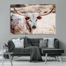 Majestic Texas Longhorn Bull Wall Art Canvas Print – Rustic by MyGreatCanvas | Canvas Wall Art Prints | Photo Prints & Wall Decor