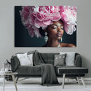 Black Beauty Petal Crown Wall Art Canvas Print – Floral by MyGreatCanvas | Canvas Wall Art Prints | Photo Prints & Wall Decor