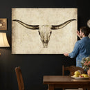 Longhorn Skull Wall Art Canvas Print – Rustic Western by MyGreatCanvas | Canvas Wall Art Prints | Photo Prints & Wall Decor