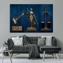 Lady Justice Wall Art Canvas Print – Elegant Gold Legal by MyGreatCanvas | Canvas Wall Art Prints | Photo Prints & Wall Decor