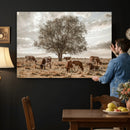 Texas Longhorn Cattle Wall Art, Rustic Western Ranch Canvas by MyGreatCanvas | Canvas Wall Art Prints | Photo Prints & Wall Decor