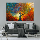 Yggdrasil Tree of Life Mosaic Stained Glass Wall Art, Tree