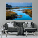 Tranquil Marshland Wall Art Canvas Print – Blue Water by MyGreatCanvas | Canvas Wall Art Prints | Photo Prints & Wall Decor