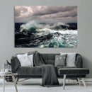 Stormy Ocean Waves Canvas Wall Art – Framed Turbulent Sea by MyGreatCanvas | Canvas Wall Art Prints | Photo Prints & Wall Decor
