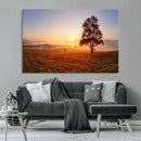 Golden Sunrise Landscape Canvas Wall Art – Framed Misty by MyGreatCanvas | Canvas Wall Art Prints | Photo Prints & Wall Decor