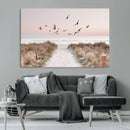 Coastal Pathway Canvas Wall Art Print – Framed Seaside by MyGreatCanvas | Canvas Wall Art Prints | Photo Prints & Wall Decor