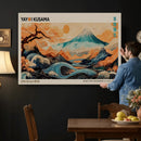Yayoi Kusama Inspired Japanese Landscape Wall Art Canvas by MyGreatCanvas | Canvas Wall Art Prints | Photo Prints & Wall Decor